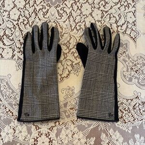 plaid winter gloves from ralph lauren